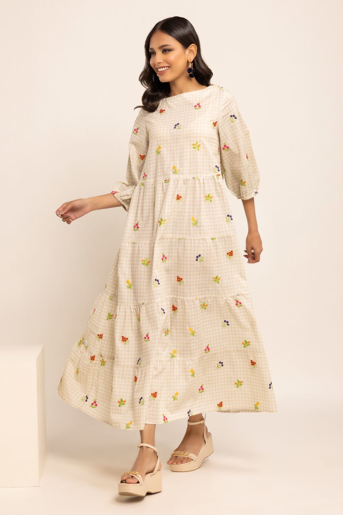 Khaadi long hot sale frocks